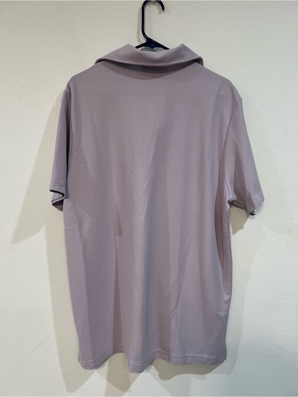 Edward Armah Lavender Pique Polo Shirt XL 100% Cotton Peru Short Sleeve Luxury - Picture 6 of 8